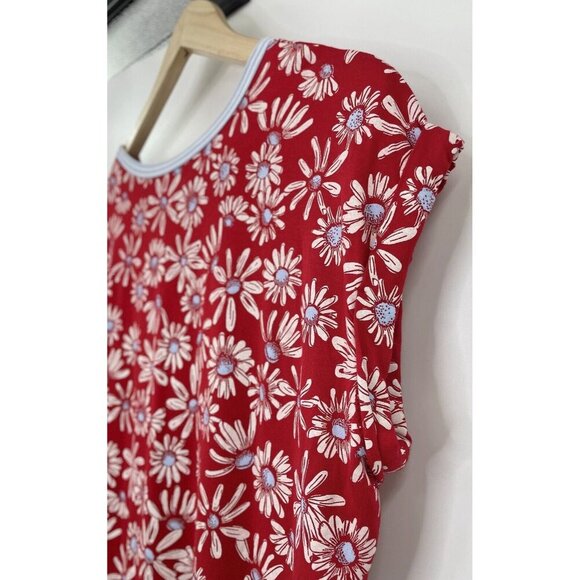 No Boundaries Juniors Red Floral T-shirt‎ Size XL (15-17) Y2K, 90’s Vibes - Picture 9 of 11